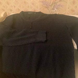Sweater Men Casual V-Neck Pullover Shirt Autumn Wi